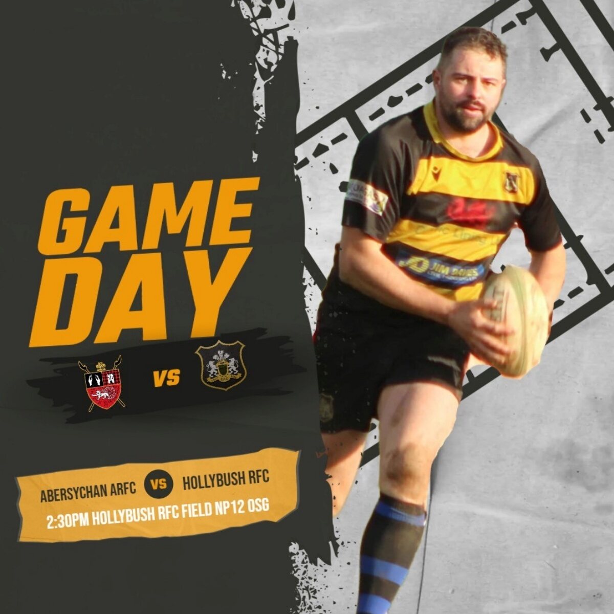 Cover of the latest Hollybush RFC matchday programme